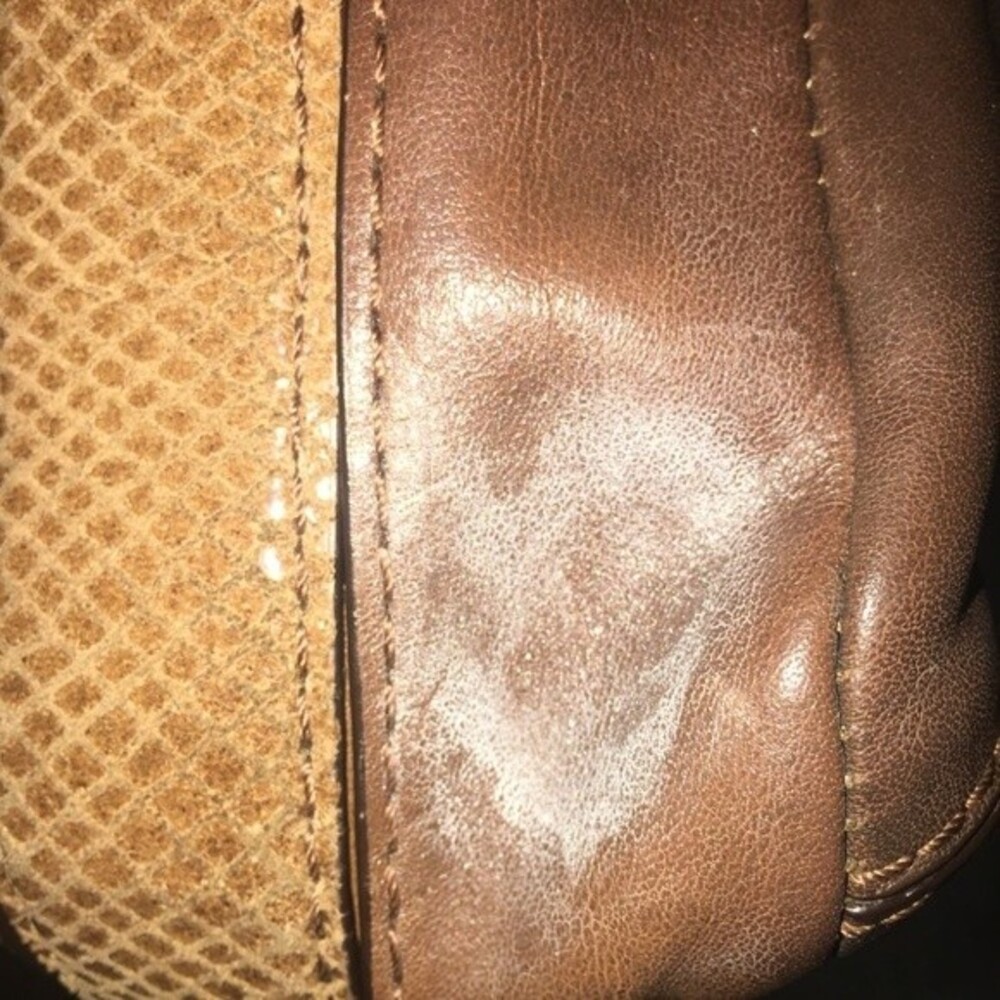 COACH Logo Shoulder Hobo Purse Leather Poc… - Picture 7 of 7